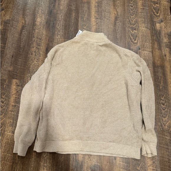 Old Navy Men's Tan Zip-Up Sweater - Picture 2 of 4